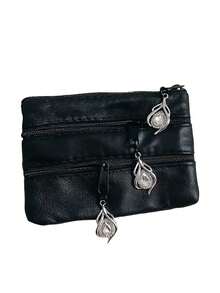 Elegant Rhinestone Multi-Zipper Coin Purse, Large Capacity 4-Layer Zipper Multifunctional Card Holder, Small PU Leather Card Wallet, Portable Mini Wallet, Cash Pouch, Jewelry Bag, Key Holder, Suitable For Back To School Gift, Party Gift, Holiday Gift,Travel Essential - Multicolor - View 13