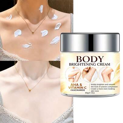 FRESKIN Body Whitening Cream - Brightening Cream, Niacinamide, Glycerin, Peony Root, Hyaluronic Acid -- Fast Brightening, Moisturizing And Nourishing -- Underarm & Body Brightening Cream -- Unisex, Natural Makeup Cream