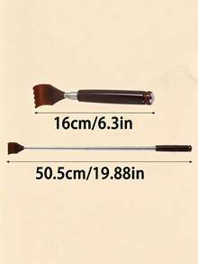 2/1PC Retractable Stainless Steel Back Scraping Board, Hand Massager, Back Massager, Full-Body Scraping Tool, Ergonomically Designed Handle For Hard-To-Reach Areas, Portable Scraping Brush, Suitable For Both Men And Women - Multicolor - View 4