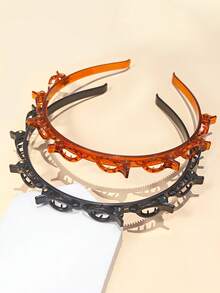 1/2 Stücke Neues koreanisches Stil Cut-Out Haarband, lockeres Haarband ohne Handgeflecht, Gesichtsreinigung Make-up Hautpflege Haarordnungs-Werkzeug, Badezimmer-Waschtisch Make-up Styling Haaraccessoire, tägliche Pendel- und Heimstyling vielseitiges praktisches Haaraccessoire, Damen Modeaccessoire, hitzefreie Locken, Badezimmer-Kleingerät für den Alltag zu Hause - A - Übersicht 16