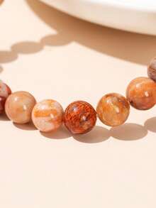Natural Colorful Coral Jade Bracelet, Unique Pattern, Attracts Good Things And Wealth, Brings Joy, Unisex, Holiday Gift - Multicolor - View 8