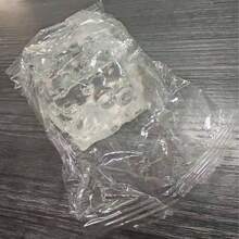 1pc Transparent Realistic Ice Cube Slow Rebound Soft Rubber Toy, One Size, Sent At Random, Realistic Ice Texture, Slow Rebound Squeeze Stress Relief Toy, Crystal Jelly Shaped Soft Rubber Decor, Portable Office Desk Anxiety Relief Sensory Toy, Independent OPP Bag Packaging, Suitable For Holiday Party Gifts - White - View 9