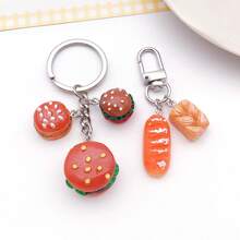 20 buah Liontin Resin Bentuk Makanan Burger Roti untuk Pembuatan Perhiasan DIY Anting Liontin Berbagai Desain untuk Pembuatan Perhiasan Gelang Kalung - MultiWarna - View 4