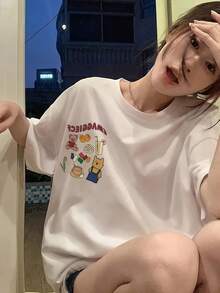 Women T-Shirts - 白色 - 查看 4