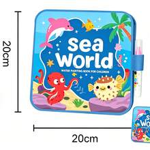 Portable Children's Drawing Board Set, Reusable Watercolor Sketch Board With 1 Watercolor Marker, Foldable Educational Writing Board, Suitable For Children's Home, Travel, Party DIY Creative Activity Board - Multicolor - View 8