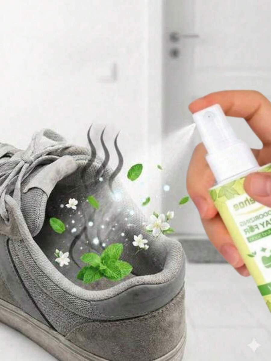 jakehoe 1 盒 100ml 鞋襪除臭噴霧,鞋子清新劑,快速去除鞋襪異味,保持清新乾燥,獨特綠茶香氣配方,快速噴霧設計,讓雙腳清新舒適,適合所有人使用 - 新款鞋襪除臭 - 查看 1