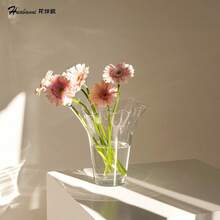 Large Minimalist Transparent Wide-Mouth Glass Vase For Hydroponic Flowers, Home Decor Creative Flower Holder - Large Badminton Shuttlecock | Transparent - View 6