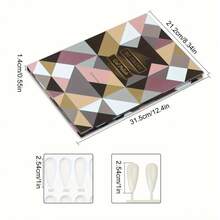 160 Colors Nail Polish Color Chart Display Book, Includes 240 Pieces Water Drop Shaped Nail Art Stickers, Salon Gel Nail Polish Sample Book, Suitable For Nail Artists - Multicolor - View 8