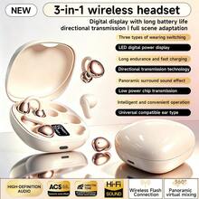 Desain Baru 2026 True Wireless Ganda In-Ear dan Clip-On TWS Pasangan Modis 3-in-1 Bluetooth 6.0 Headset Tiga Orang Mini Earbud Pasangan Gaming TWS HIFI Bass Stereo HD Panggilan Earphone Untuk Android Untuk iPhone Ponsel Untuk Hadiah Hari Halloween - View 11