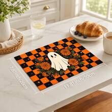 1 pieza Alfombrilla de drenaje de cocina de barro de diatomeas con patrón de fantasma de Halloween, alfombrilla absorbente de secado rápido y antideslizante para cafetera y secado de platos, adecuada para encimera de cocina y decoración del hogar festiva - Multicolor - Ver 12