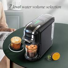 HiBREW 5-In-1 Capsule Coffee Machine Compatible With Various Coffee Capsules And Ground Coffee 7-Level Water Adjustment Hot And Cold Brewing Function 600ml Removable Water Tank 20 Bar Espresso Home Coffee Machine Suitable For Kitchen Parties And Gifting - EU F Type Plug(220-240V) - View 2