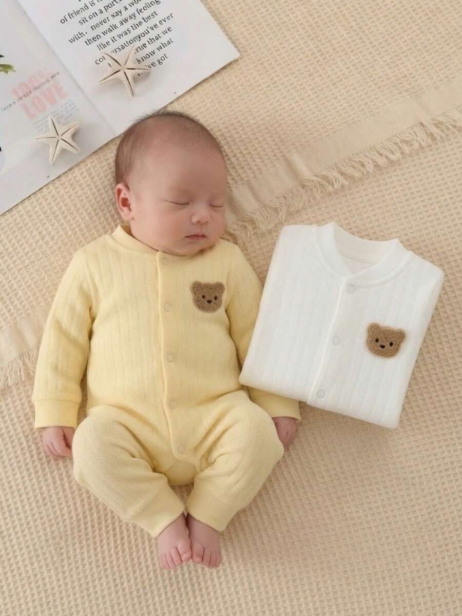Nika Baby Baby Jumpsuit Set By Acalanto - Yellow - View 1