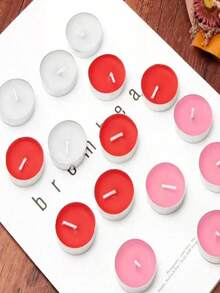 10-100pcs Small Smokeless Tea Light Candles, Romantic Mini Candles For Wax Warmer, Odorless, Birthday Party, Outdoor Wedding, Indoor Dinner Atmosphere - Multicolor - View 6