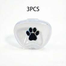 1PC/3PCS Cute Pet Print Mini Pet Treat Storage Box, Sealed Storage Box, Dog Treat Box, Small Capacity Portable Design, Clean Storage, Suitable For Outdoor Pet Walking/Carrying Pet Rewards/Car Pet Meal Prep - One Size - View 4