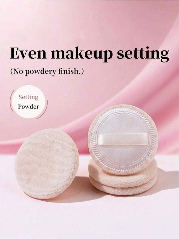 5pcs Skin Tones Single Side Pure Loose Powder Puff Makeup Puff Flocking Makeup Puff,Makeup,Cheap,Room Decor,Vanity,Travel,Bedroom,Makeup Accessories,Puff,Makeup Blender,Powder Puff,Makeup Sponge