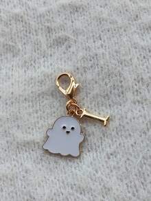 1 Buah Liontin Hantu Paduan Seng dan Gantungan Kunci Bertanda Huruf, Aksesori untuk Tas, Ransel, Dompet, Tas Dokumen, Kunci Mobil, Hadiah Pesta Liburan, Hadiah Ulang Tahun, Hadiah Hari Ibu/Hari Ayah, Hadiah Kembali ke Sekolah/Wisuda, Hadiah Halloween, Gantungan Kunci Buatan Tangan Kreatif - MultiWarna - View 23