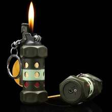 Encendedor de antorcha a Prueba de Viento, Encendedor de butano Recargable, Encendedor de butano - 9163 Granada Aturdidora CHICO - Ver 3