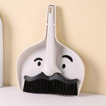 1pc Desktop Mini Broom And Dustpan Set, Mr. Beard Cleaning Broom, Student Desk Combination Cleaning Broom And Dustpan - Cleaning Brush - View 8