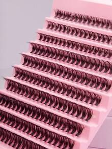 High-Rated 200 Clusters 30D Cat-Eye False Eyelashes, 10-16mm Mixed Length, D Curl. DIY Natural Fluffy Dense Effect, Cost-Effective Eyelashes. Beginner-Friendly, Reusable. Suitable For Daily, Party, Stage Performance Or Holiday Makeup - DD - View 5