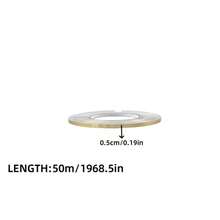 [PVC Kantenschutz] 50m/1968,5 Zoll selbstklebender Fliesenaufkleber, gebürstete goldene Metalltextur Fugenband, mit starker Kleberückseite, perfektes Werkzeug zum Abdecken und Verschönern von Wand- und Bodenfugen - A - Übersicht 16