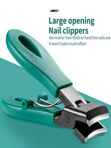 1pc Thick Wide Mouth Anti-Splash Nail Clipper, Sharp Foot And Hand Care Tool Set - Multicolor - View 8