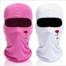 3pcs/2pcs/1pc Rose Pattern Balaclava Face Mask, Unisex Breathable Face Mask, Multi-Purpose Cycling Neck Gaiter, Suitable For Spring And Summer, Essential For Cycling And Outdoor Running - Multicolor - View 9