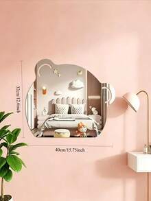 1 buah Cermin Akrilik Lucu dengan Bentuk Beruang, Awan, Bintang Laut, dan Kelinci, Dekorasi Dinding Estetik, Dekorasi Acara Baby Shower, Dekorasi Kamar Anak, Hadiah Bayi - MultiWarna - View 10
