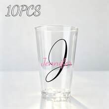 1-20 Personalized Text Wedding Party Cups, Beer Mugs With Premium Matte Texture, Durable And Elegant. Suitable For Wedding Favors, Engagement Decor And Banquet Decoration, Perfect As Guest Gifts - Multicolor - View 7