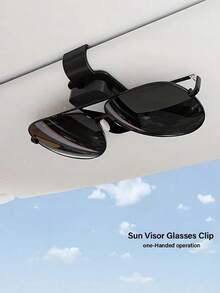 Car Glasses Clip, Car Sun Visor Storage Clip, Custom Glasses Frame, Hanging Glasses Clip For Car Interior - A - View 4