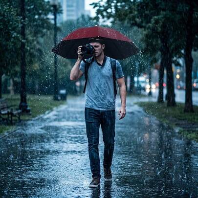 Hat Umbrella Sun Shade, Hand-Held Design | Multi-Scenario Use - Fishing, Gardening, Hiking, Photography, Outdoor Work | Lightweight & Portable - Foldable Storage