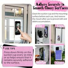 4/1pc Suction Cup Silicone Non-Slip Double-Sided Adjustable Square Phone Holder, 40 Suction Cups, Compatible With IPhone And Android, Compact Design, Suitable For Makeup, Dancing, Fitness, Yoga, Shower, Watching Videos, Selfie Tool, Spring Use - Multicolor - View 4