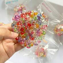 somoving Thick Burst Bead Fidget Squishy Ball, Durable Slow-Rebound Fluffy Squishy-Plush, Smooth Odorless Squishes, Soft Elastic Non-Sticky Stretchable Toy, Classroom Reward Stress Relief Gift For Kid - Multicolor - View 2