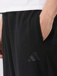 Adidas 全新舒適柔軟透氣休閒男子長褲 - 黑色 - 查看 4