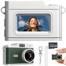 Kamera Digital Mini, Kamera Digital Definisi Tinggi, Kamera Digital Portabel, Kamera Digital HD 1080P, Mendukung Kartu Memori 32GB, Kamera Digital SLR Portabel, Multi-Fungsi Multi-Filter, Cocok untuk Vlogging dan Fotografi Perjalanan, Mainan Kamera Digital (Baterai Isi Ulang 200mA) - X5 (dengan kartu) - View 13