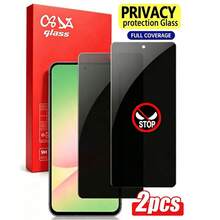 2 Compatible con Samsung A21s A03 A05 A15 A54 5G, Compatible con iPhone 17 16 15 Pro 17promax 17pro 17Air/13, Pantalla completa anti-espionaje cubierta con película de vidrio templado, Protección de privacidad, Resistencia a arañazos, Accesorios de escritorio, Protector de pantalla compatible con Samsung, Protector de pantalla compatible con iPhone 17 Pro, [Versión internacional en lugar de versión local] - Multicolor - Ver 2