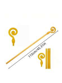 1pc/Set Wizard Staff - Elegant Gold Magic Wand, Suitable For Role Play And Party Theme Parties - Durable Plastic, Medieval - Magic Decoration, Role Play Accessory - Multicolor - View 10