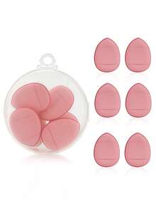 6Pcs Finger Air Cushion Puff With Box Soft Finger Powder Puff Mini Cosmetic Puff Sponge Random Colorful Beauty Makeup Tool - Multicolor - View 8