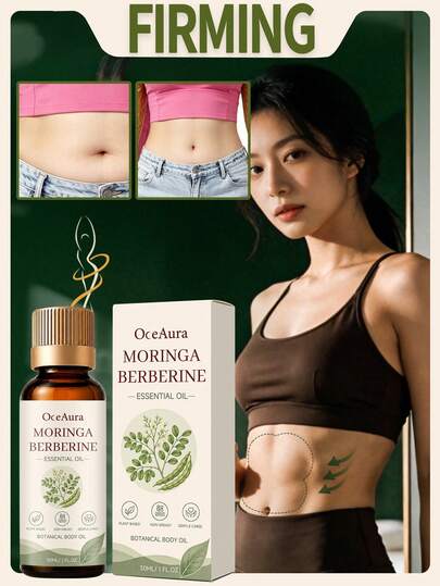 OceAura 1件 30ml 腹部緊緻護理油，瘦身身體護理精油，手臂塑形緊緻霜，身體緊緻精油，清爽不油膩保濕補水，適用於大腿、手臂、腹部等部位，軟化身體肌膚，每日使用，方便男女攜帶