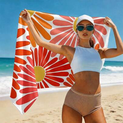 1pc Summer Microfiber Beach Towel Beach Towel Sand Free Beach Towel Lightweight Towel Pool Towel Travel Towel