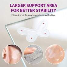 30/60/120/6pcs Invisible Ear Support Patches, Transparent Silicone Ear Stickers, Self-Adhesive Design, Thin And Invisible, Hard To Detect. Butterfly Shape Fits Ear Contour, Firmly Adheres, Easily Modifies Ear Shape. Soft And Skin-Friendly Material, Comfortable Wear Without Burden. Thin Transparent Texture, Hard To Notice During Daily Wear. Peel And Stick Directly, Simple Operation And Quick To Use. Suitable For Various Occasions, Photography, Daily Outings. Unisex, Suitable For Personal Use And Sharing, Practical Accessory To Enhance Styling Atmosphere. - View 6