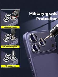 3pcs High Definition Rear Camera Lens Protector Film Compatible With Iphone 18 Pro/18 Pro Max/17/16/17 Pro/16 Pro, Tempered Glass Lens Protector Film Compatible With Iphone 15 Plus/15 Pro Max/14 Plus/14 Pro/14 Pro Max - Clear - View 4