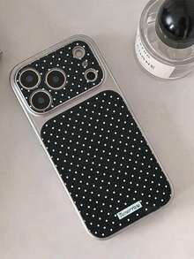New Large Window Skin Sticker Case, Classic Black & White Polka Dot Pattern, Compatible With Apple 17Promax/16Promax/15Promax/17Pro/16/15/14/13/17 Pro Max - Black and White - View 2