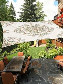 1 cái bạt che nắng in họa tiết hoa hướng dương phong cách vintage, bạt che và lều canopy cho dã ngoại ngoài trời, in phẳng 2D, phù hợp cho ngoài trời, sân vườn, cắm trại, bãi biển, vườn và nhiều bối cảnh khác, có thể giặt, đi kèm 4 dây cố định và 4 cọc cắm đất, không bao gồm khung - Nhiều màu - Xem 9