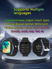Sports Smart Watch With Flashlight, 1.83-Inch HD Display, Wireless Calling, Multiple Sports Modes, Sedentary Reminder And Other Functions, Suitable As Gift For Friends And Couples - View 3