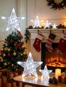 Christmas Tree Top Star Warm White Light, Suitable For Christmas ...
