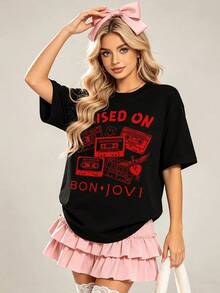 Women T-Shirts - 黑色 - 查看 1