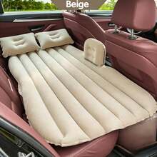 1pc Car Inflatable Bed, Car Accessories, Rear Seat Sleeping Pad, Suitable For SUV And SUV, Travel Inflatable Bed, Universal SUV/Sedan Inflatable Bed, Portable Travel Camping Sleeping Pad - Perfect Gift For Drivers - Straight-grained Round Mound - View 1