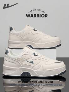 Warrior Men's Board ShoesSpring And SummerComfortable Modest Style Casual Yet Sleek Sneakers Applicable Throughout The Year Wear-Resisting All-Day Wear Training Sneakers Running Shoes - Beige/Misty Blue - View 7