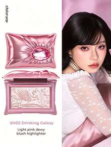 chéeryep Pillow Gem 高光粉 SH02 Drinking Galaxy，柔霧與閃耀雙效妝感，打造自然水光感，適用於顴骨與鼻樑，修飾臉部輪廓，細緻雲母珍珠粉，不油膩，適合送禮，4.8g/0.16 Oz - SH02 Drinking Galaxy‌ - 查看 6