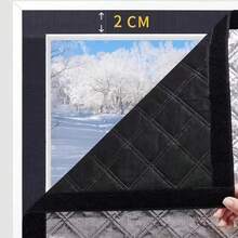 Winter Thermal Curtains, Insulated Windproof Sealed Windows, Cold-Proof Heat Insulation, Sunshade, Soundproof, Heavy-Duty Windproof Warmth, Blocks Cold Air, Keeps Cool In Summer, Suitable For RVs, Dorms, Rooms, Offices - Thermal Curtains - View 7